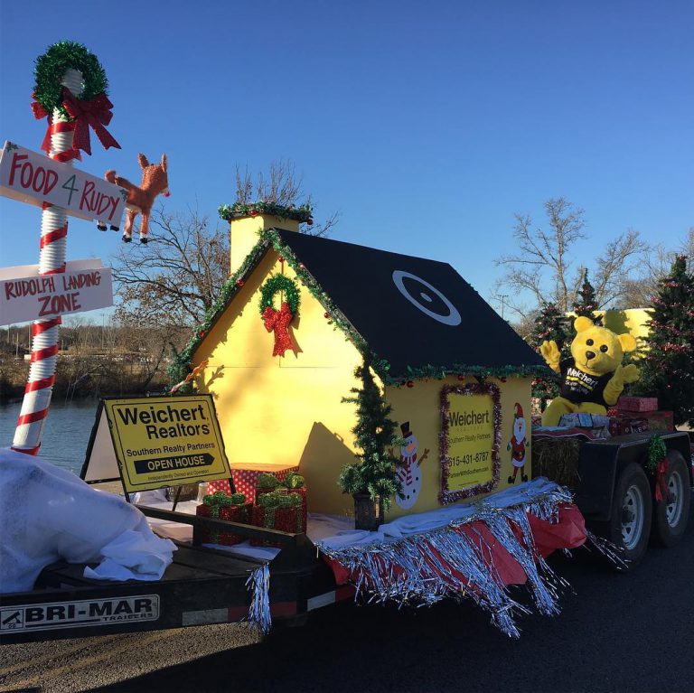 Real Estate Agency Hits it on the Nose with Rudolph Themed Float